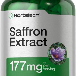 Horbäach Saffron Extract Caps 177 mg 60 Pills for Women and Men