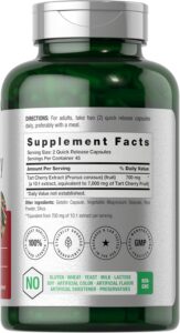 Horbäach Tart Cherry Extract 7000mg 90 Caps - Görsel 2