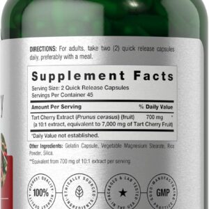 Horbäach Tart Cherry Extract 7000mg 90 Caps