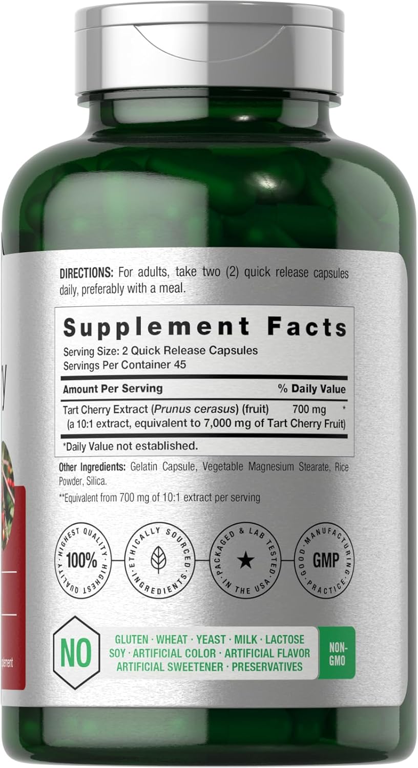 Horbäach Tart Cherry Extract 7000mg 90 Caps - Görsel 2