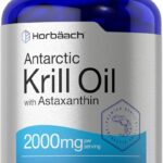 Horbäach Antarctic Krill Oil 2000mg Omega-3 EPA DHA with Astaxanthin 60 Softgel