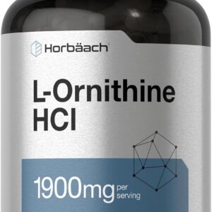 Horbaach L-Ornithine 1900mg per serving 120 Caps