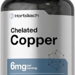 Horbäach Chelated Copper Bakır Trace Mineral 6 mg 300 Tablet