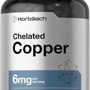 Horbäach Chelated Copper Bakır Trace Mineral 6 mg 300 Tablet