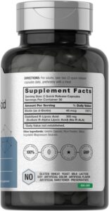 Horbäach Stabilized R-Lipoic Acid Biotin Optimizer Na-RALA 300mg 60 Caps - Görsel 3