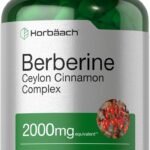 Horbäach Berberine with Ceylon Cinnamon 2000mg 120 Veggie Caps