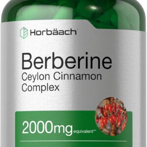 Horbäach Berberine with Ceylon Cinnamon 2000mg 120 Veggie Caps