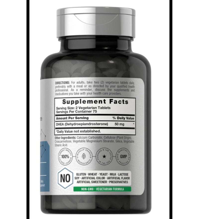 Horbaach DHEA 50mg per serving 150 Tablets - Görsel 3