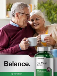 Horbäach Sea Moss Complex Complex Formula with Bladderwrack & Burdock Root 2250mg 120 Caps - Görsel 2