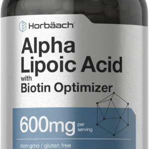 Horbäach Stabilized Alpha Lipoic Acid with Biotin Optimizer 600mg 240 Caps