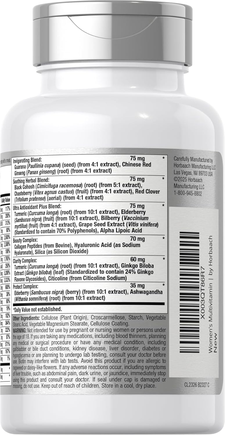 Horbäach Women's Multivitamin Advanced Vitamin Formul 50 Plus 60 Tablet - Görsel 3