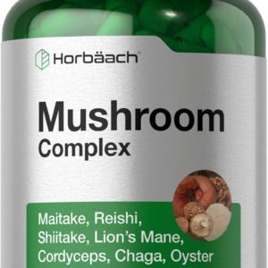 Horbaach Mushroom Complex Reishi, Chaga, Lions Mane 150 Caps