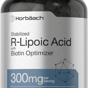 Horbäach Stabilized R-Lipoic Acid Biotin Optimizer Na-RALA 300mg 60 Caps