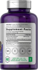 Horbäach Sambucus Black Elderberry 300 Caps - Görsel 3