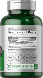 Horbäach Sea Moss Complex Complex Formula with Bladderwrack & Burdock Root 2250mg 120 Caps - Görsel 3