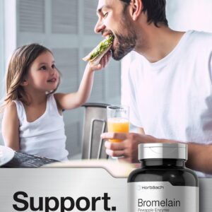 Horbäach Bromelain 1700 mg Supports Digestive Health Pineapple Enzyme 120 Caps