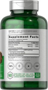 Horbäach Cinnamon with Chromium & Biotin Herb Extract Vegetarian 250 Capsules - Görsel 2