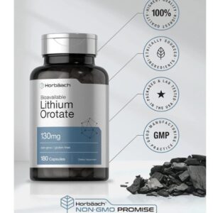 Horbaach Lithium Orotate 130mg 180 Capsules