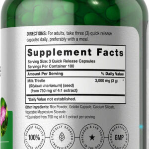 Horbäach Milk Thistle 4:1 Extract Non-GMO Gluten Free 300 Caps