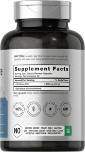 Horbaach L-Ornithine 1900mg per serving 120 Caps - Görsel 2
