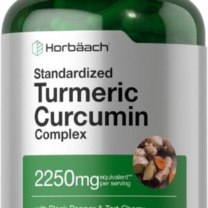 Horbäach Turmeric Curcumin Tart Cherry Olive Leaf 180 Caps