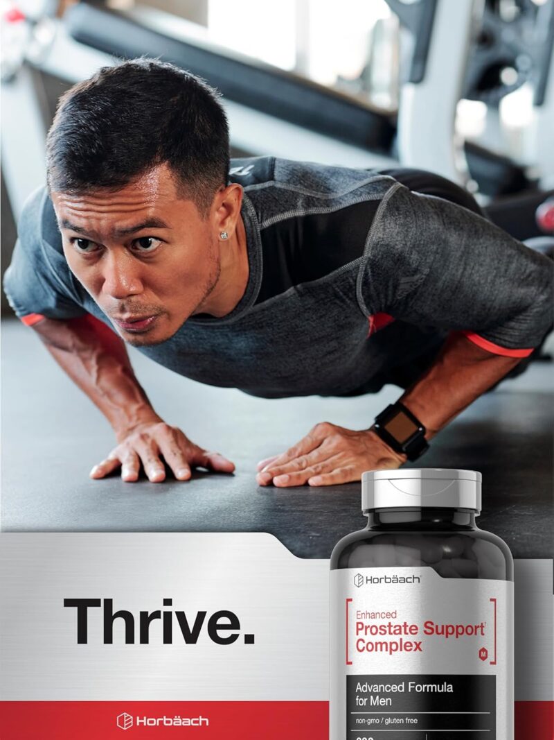 Horbaach Prostate Support for Men Saw Palmetto, Pygeum, Stinging Nettle 200 Cap - Görsel 3