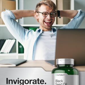 Horbaach Black Seed Oil Cold Pressed with Omega 6-9 Nigella Sativa 2000mg 120 Softgel