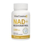 VitaCosmoX NAD + Resveratrol 1200mg - Liposomal NAD Health, Stamina & Healthy Aging 120 Caps