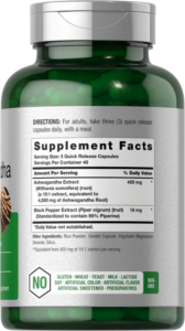 Horbaach Ashwagandha Supplement 4500mg 10:1 Extract 120 Kapsül - Görsel 2