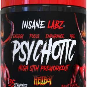 Insane Labz Hellboy Psychotic PreWorkout Nitric Oxide Boosts Focus Energy 35 Servis
