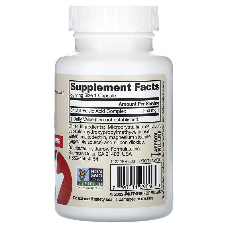 Jarrow Formulas Vegan Shilajit Fulvic Acid Antioxidants Complex, 250 mg 60 Veggie Capsules - Görsel 3