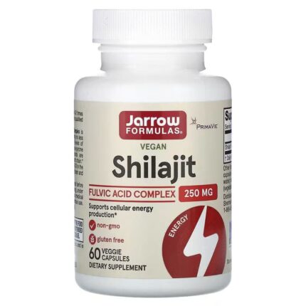 Jarrow Formulas Vegan Shilajit Fulvic Acid Antioxidants Complex, 250 mg 60 Veggie Capsules