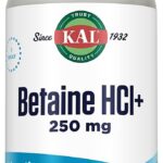 KAL Betaine HCL with Pepsin Digestive Enzymes for Gut Health 100 Tablet