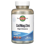 KAL Calcium Magnesium Zinc Çinko High Potency Strong Bone Health 250 Tablet