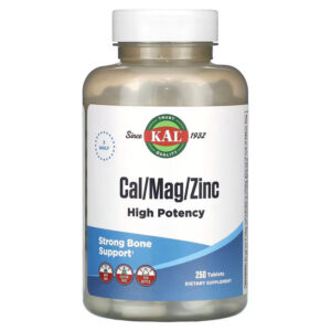 KAL Calcium Magnesium Zinc Çinko High Potency Strong Bone Health 250 Tablet
