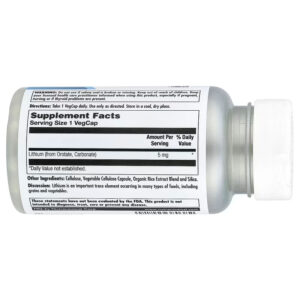 KAL Lithium Orotate 5mg General Wellness Support 60 VegCaps - Görsel 3