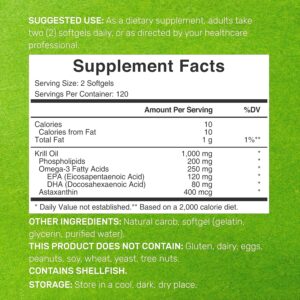 Deal Supplement Antarctic Krill Oil 1,000mg Per Serving 240 Softgels - Görsel 2