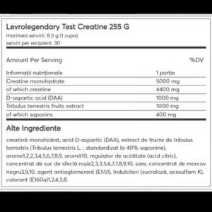 Kevin Levrone LevroLegendary Test Creatine+Daa+Tribulus 255 g - Görsel 2