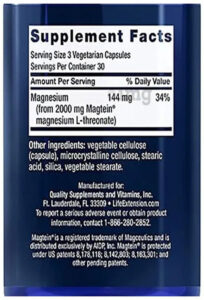 Life Extension Neuro Mag magnesium l-threonate 90 Kapsül - Görsel 2