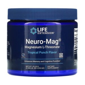 Life Extension Neuro Mag Magnesium L-Threonate Magtein Tropical Punch 93.35 g