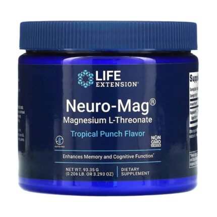 Life Extension Neuro Mag Magnesium L-Threonate Magtein Tropical Punch 93.35 g