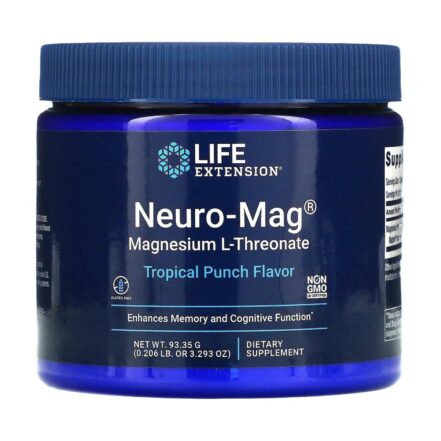 Life Extension Neuro Mag Magnesium L-Threonate Magtein Tropical Punch 93.35 g