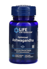 Life Extension Optimized Sensoril Ashwagandha - Healthy Stress Response Focus Memory Stress Relief  - Vegetarian 60 Caps