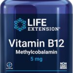 Life Extension Vitamin B12 Bioactive Methylcobalamin Nerve Health Cognitive 5 mg Quick-Dissolving 60 lozenges