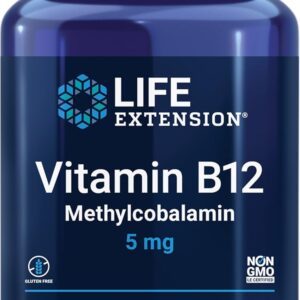 Life Extension Vitamin B12 Bioactive Methylcobalamin Nerve Health Cognitive 5 mg Quick-Dissolving 60 lozenges