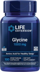 Life Extension Glycine 1000 mg Amino Acid That Promotes Healthy Sleep 100 Caps - Görsel 3