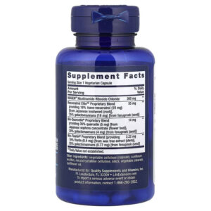 Life Extension NAD+ Cell Regenerator and Resveratrol Elite Fisetin Brain & Cognitive 30 Veg Cap - Görsel 2