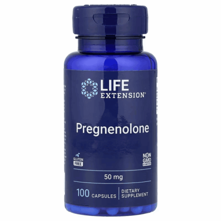 Life Extension Pregnenolone Brain & Cognitive Memory Health and Brain Plasticity 100 Caps