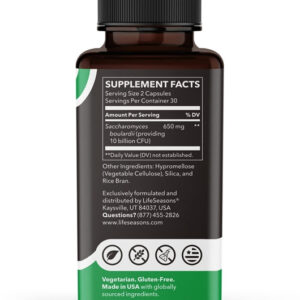 Lifeseasons S. Boulardii Probiotic Vitamin 10 Billion Cfu 60 Veg Kapsül – Sindirim düzenleyici + Bagışıklılık + bagırsak onarımı