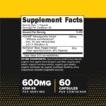 Primaforce KSM66 Ashwagandha Root Extract 600mg 60 Veggie Capsules - 5% Withanolides with BioPerine - Görsel 2